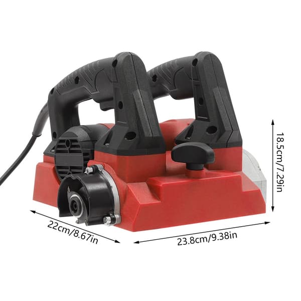 Elektrisk Väggplaneringsmaskin, 1300W Effekt, Justerbart Djup 1-4mm,Röd