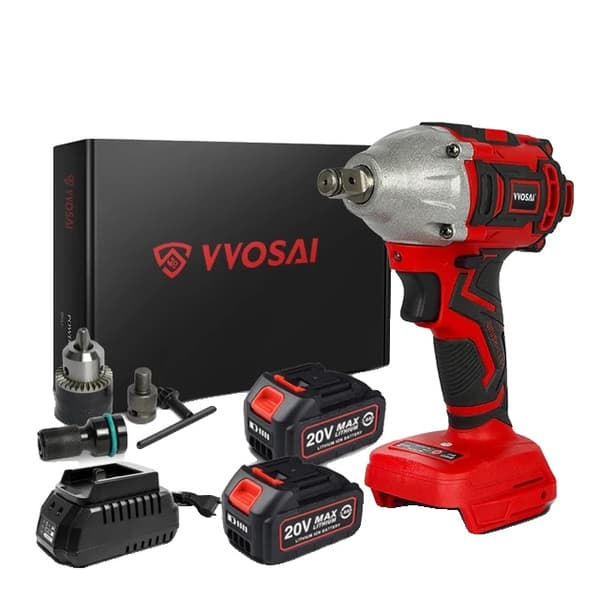 Elektrisk skiftnyckel, trådlös, borstlös teknologi, 20V WS-L8-A2P