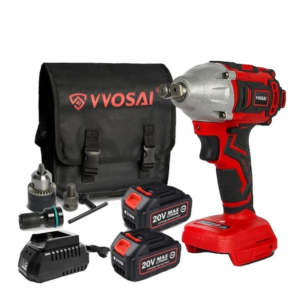 Elektrisk skiftnyckel, trådlös, borstlös teknologi, 20V WS-L8-B2P