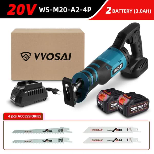 Elektrisk reciprosåg, justerbara tre orienteringslägen, borstlös portabla elverktyg, 20V WS-M20-A2-4P
