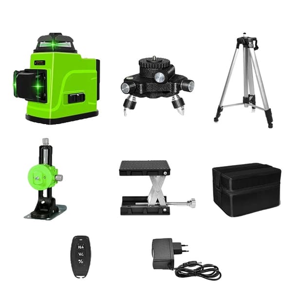 Laser Niveau, Fjernbetjening, Grøn Linje, IE12G-BL12-H15