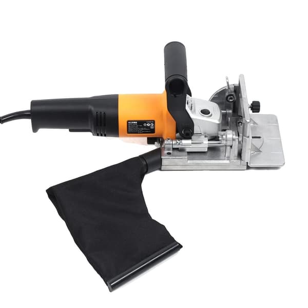 Træbearbejdnings Biscuit Cutter, 760W Effekt, Justerbar Skæredybde,sort
