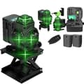 Miniatyrbillede 1 af 2: Grønt Lys Laser Niveau, Selvnivellerende, Lithium Batteri, 4D 16 linje TYPE C