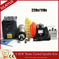 Miniatyrbillede 2 af 2: 2.2KW Spindle Kits, Høj hastighed 24000rpm, Dual Voltage 110V/220V,2,2 kW spindelsæt, 220V