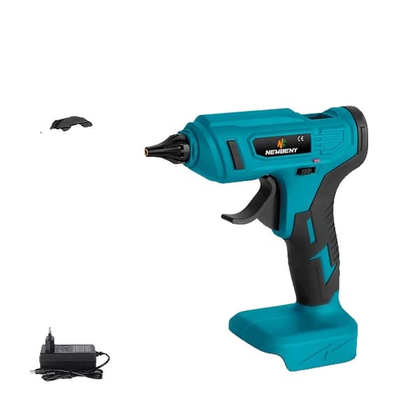 Elektrisk varm smeltelim pistol, trådløs drift, effektiv DIY reparation., 2 Batteri EU-stik