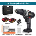 Miniatyrbillede 2 af 2: Trådløs Slagboremaskine, 88VF Lithium-Ion Batteri, Trådløs Håndboremaskine,2 Batteri Plastkasse