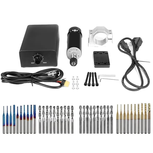 CNC Spindelmotor Kit, 500W Leistung, 12000 U/min Geschwindigkeit,EU, Fræsesæt