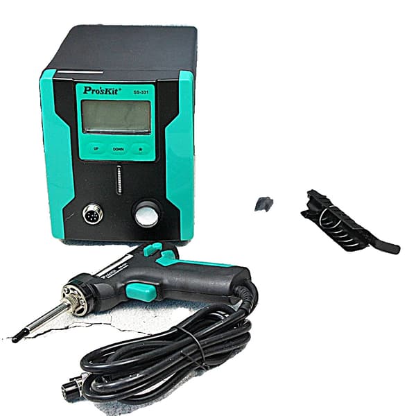 Loddeudsugningspistol, LCD digital display, ESD beskyttelse