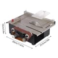 Miniatyrbillede 2 af 2: Mini Bordrundsav, 200W Strøm, Justerbar Skæredybde på 33mm,Sølv