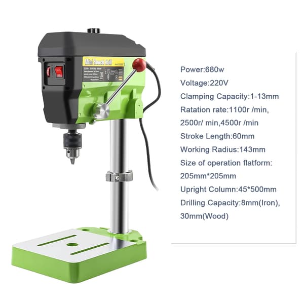 Allsome Boremaskine, 650W Kraft, 4600RPM Hastighed
