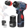 Miniatyrbillede 1 af 2: Trådløs boremaskine, moment, kompakt design, LED arbejdslys,EU, 2 Batterier 16.8V