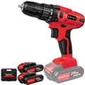 Miniatyrbillede 1 af 2: 21V Batteridrill, 25+1 Momentindstillinger, 45 Nm Maks. Moment, LED Lys,Rød med 2x Batteri