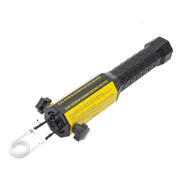 Induktionsvarmer, opvarmningstemperatur 800°C/1472°F, ledningsført elektrisk, dimensioner 7,2*39,5 cm,EU-stik, Gul