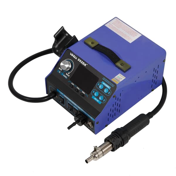 780W, Variabel Temperaturkontrol, Kompakt Design,Blå