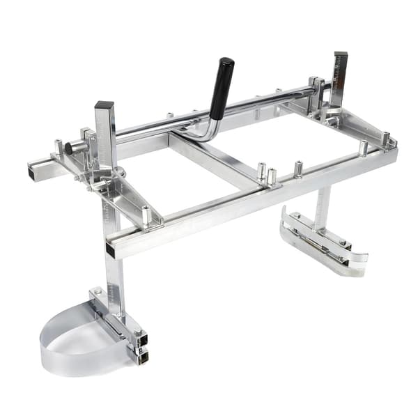 Bärbar Kedjesågsmill, Justerbar Platttjocklek, Maximal Plattbredd 60 cm, Lämplig för Kedjesågar 14-24 tum,Silver, 61