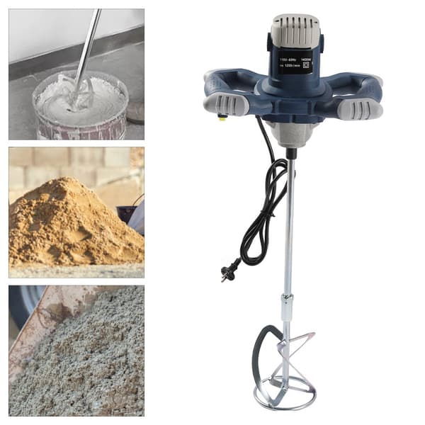 Handhållen Cementblandare, 6 Hastighetsinställningar, 1400W Effekt