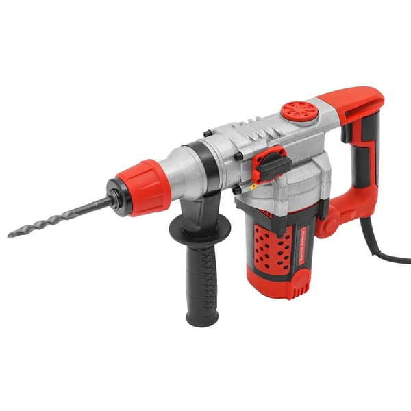 Borrhammare, 2200 Watt effekt, 0-930 varv/min hastighet, handhållen drift,Röd
