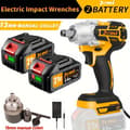 Miniatyrbild 2 av 2: Batteridriven Slagskruvdragare, Max. vridmoment 512N.m, 3000mAh Batteri, 1 Timmes Laddningstid,2 batteri 1konverterare