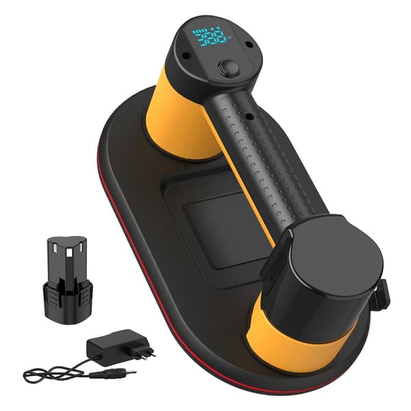 Elektrisk Sugekop, Maksimal Sugeevne 300KG, Batterikapacitet 4000mAh, Opladningstid 3 til 4 Timer,1 Batteri 1 EU Stik