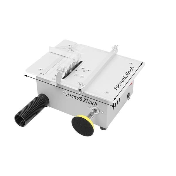 Precision Bordssåg, 240W Effekt, 0,1-20mm Bladlyftområde, Kompakt Design,grå