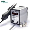 Miniatyrbillede 4 af 4: Loddestation med varm luft, digital LED-skærm, 650W effekt, justerbar temperatur,220V