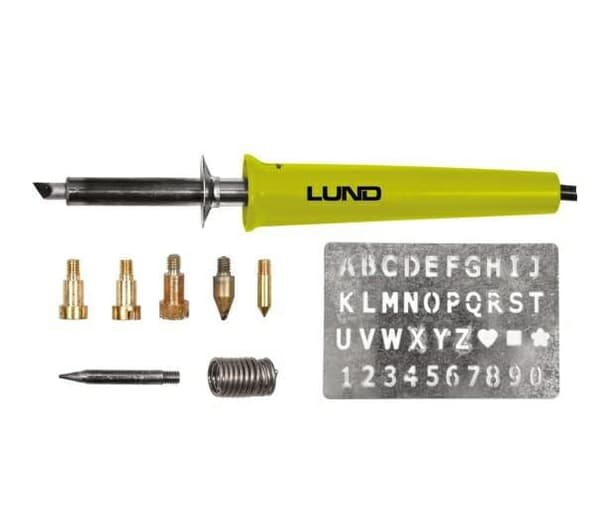 LUND JUOTIMET JA PYROGRAAFIT PUULLE 11 kpl.
