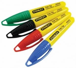 STANLEY MARKER FIN MINI 4 STK. FARVERIG