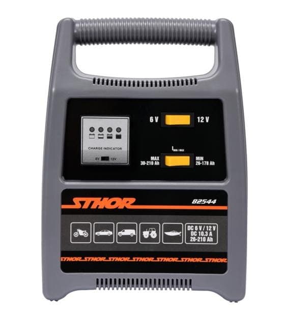 STHOR ENSRETTER 6/12V 12A 210Ah LED