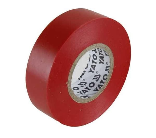 YATO ELEKTRISK ISOLERINGSTAPE 15 mm x 20 m RØD
