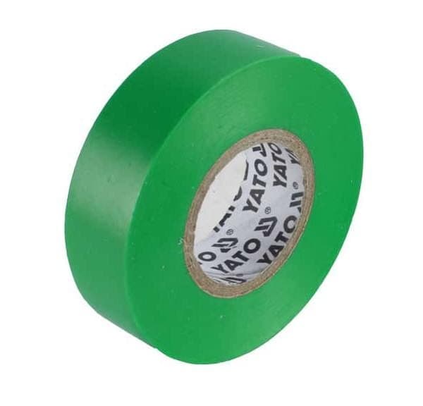 YATO ELEKTRISK ISOLERINGSTAPE 15 mm x 20 m GRØN