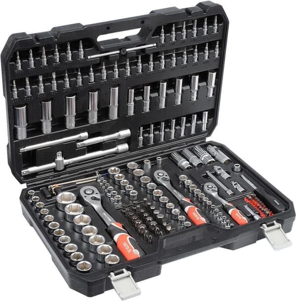 YATO NØGLESÆT 1/4", 3/8", 1/2" 173 dele XXL 38931