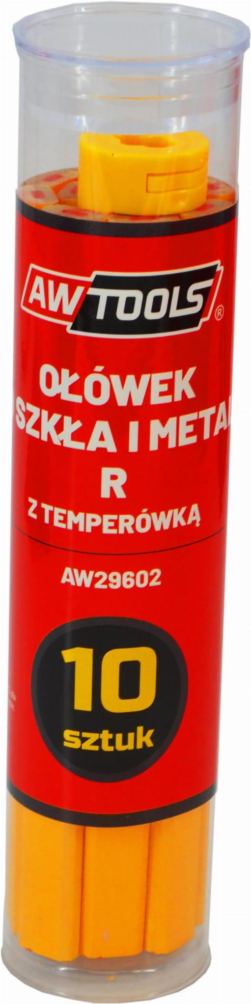 AWTOOLS BLYANT TIL GLAS OG METAL R GUL 10 STK.