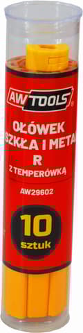 Miniatyrbillede 3 af 3: AWTOOLS BLYANT TIL GLAS OG METAL R GUL 10 STK.