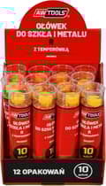 Miniatyrbillede 1 af 3: AWTOOLS BLYANT TIL GLAS OG METAL R GUL 10 STK.