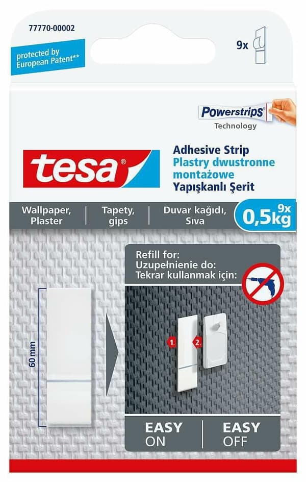 TESA TAPET MONTERINGSLISTER 0,5 KG