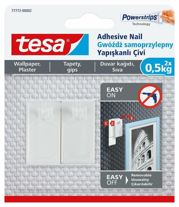 TESA SELVKLÆBENDE TAPETSØM 0,5 KG