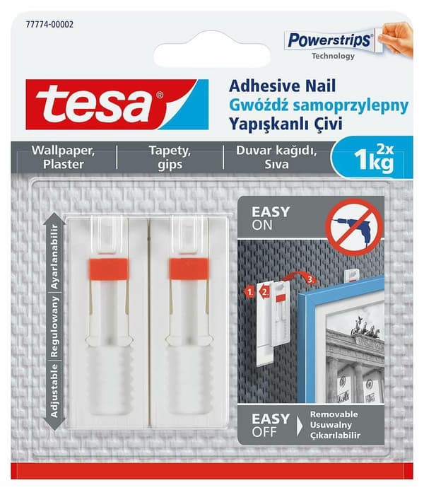 TESA SELVKLÆBENDE TAPETSØM 1 KG / JUSTERBAR
