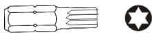 JONNESWAY TORX-SPIDS T70 x 75 mm 6-kantet. 10 mm