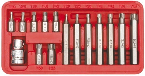 VOREL TORX BITS 15 stk. 66580