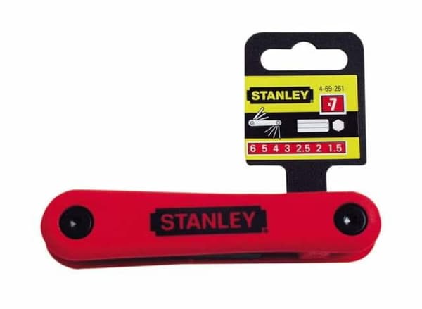 STANLEY FOLDBARE ANNEXNØGLER 7 STK /1,5-6 mm/