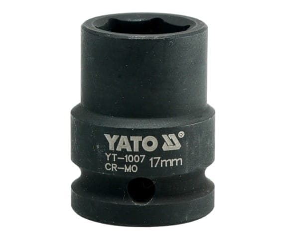 YATO SLAGTOPPENØGLE 6-VINKEL 1/2" KORT 17MM