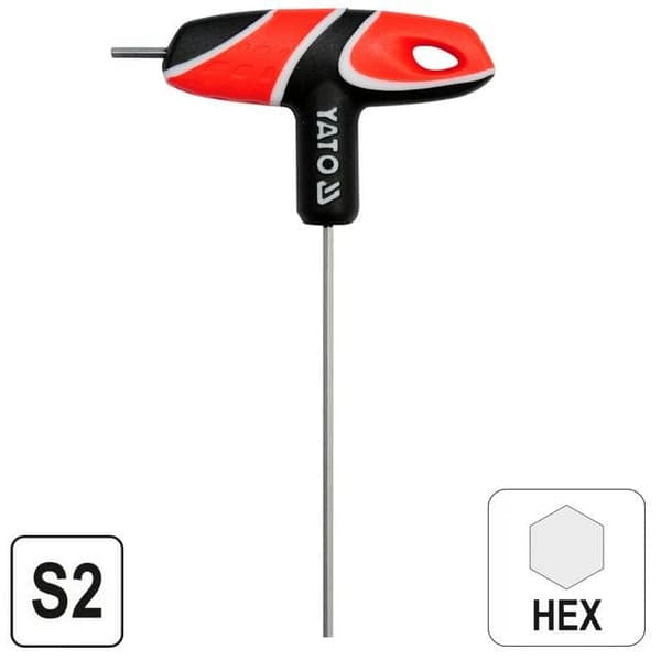 YATO INSEXNYCKEL MED HANDTAG 4,0 mm