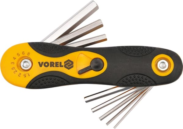 VOREL SEXKANTNYCKLAR / INSEX / 1,5-8 mm set med 8 st. 56506
