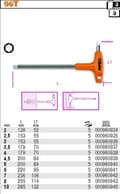 Miniatyrbillede 2 af 2: BETA UNBRACON-NØGLE / SKAFTNØGLE VINKLET MED 2 MM HÅNDTAG