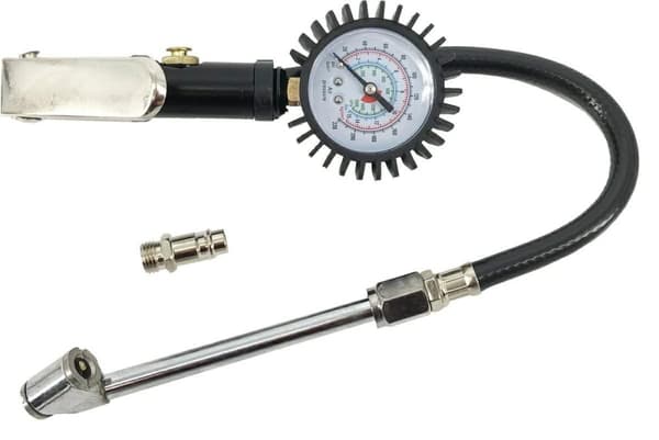 AWTOOLS DÆKPUMPNING MED TRYKMÅLER / TY-20