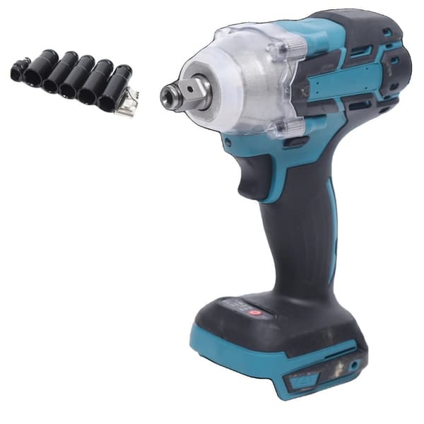 Impact Driver Sæt, 520 Nm Mutterbrydende Moment, 1/2" Kvadratisk Drive, 0-4000 RPM Tomgangshastighed,slagnøgle