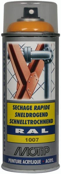 Akryl spraymaling, RAL 1007 påskeliljegul 400 ml 07076