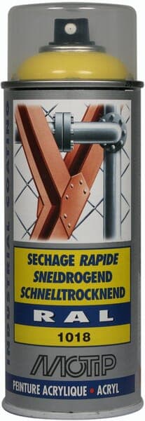 Akrylsprayfärg, RAL 1018 ljusgul 400 ml 07063