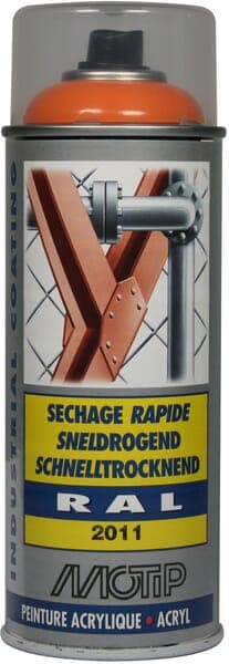 Akrylsprayfärg, RAL 2011 djup orange 400 ml 07080ND