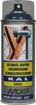 Miniatyrbild 1 av 3: Akrylsprayfärg, RAL 5003 safirgrå 400 ml 07001